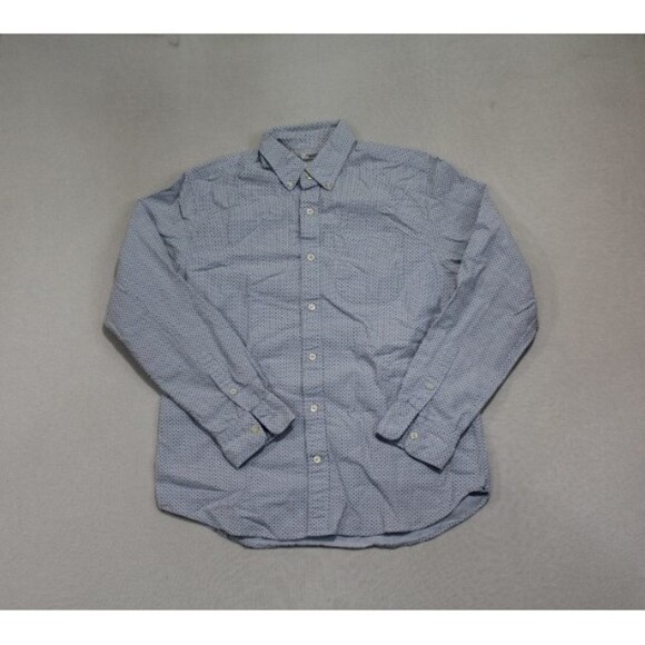 Gap Women Blue Polka Dot Button Down Shirt Long Sleeve Size Small - Picture 1 of 7